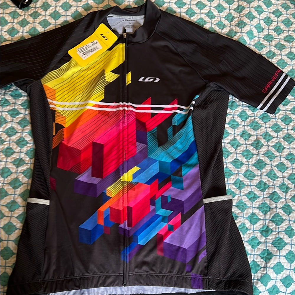 Women's Multicolor Cycling Top